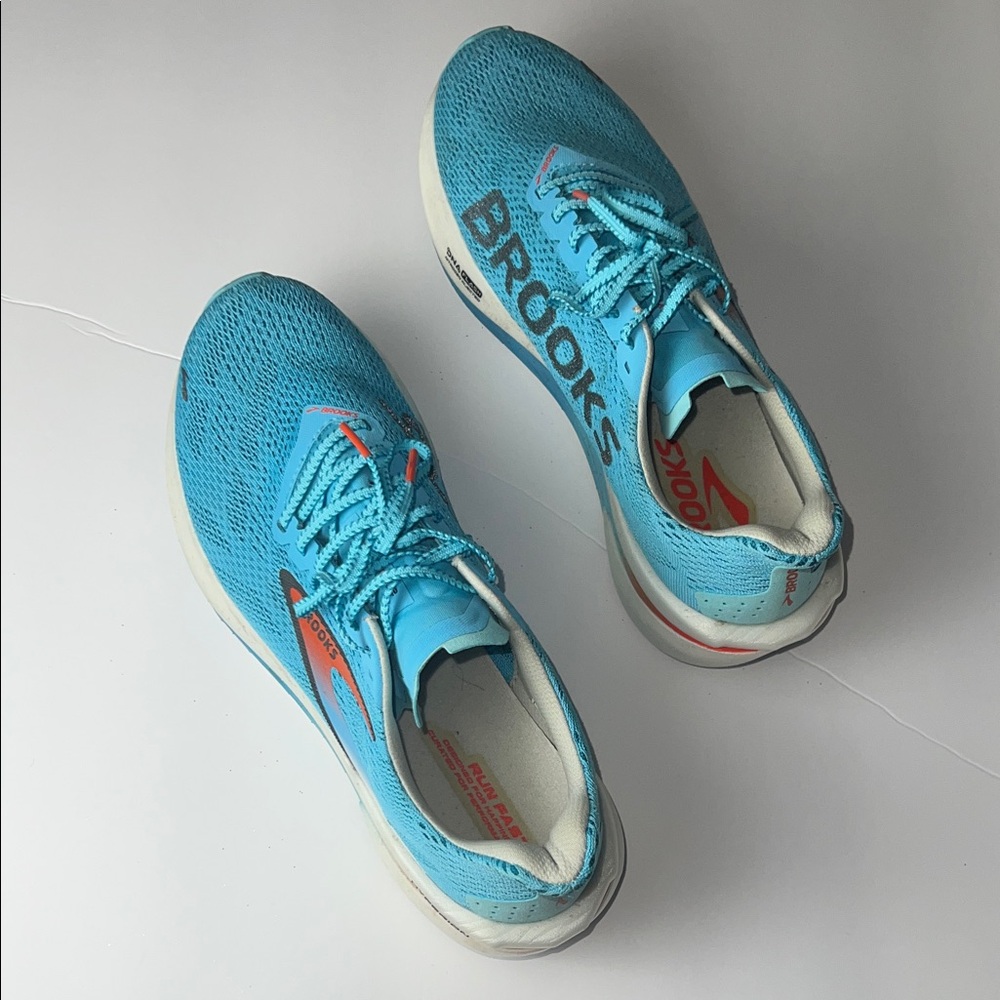 Brooks Teal and Coral Men's Running Shoes